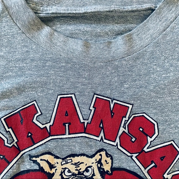 Soft vintage Razorbacks tee - Picture 4 of 4